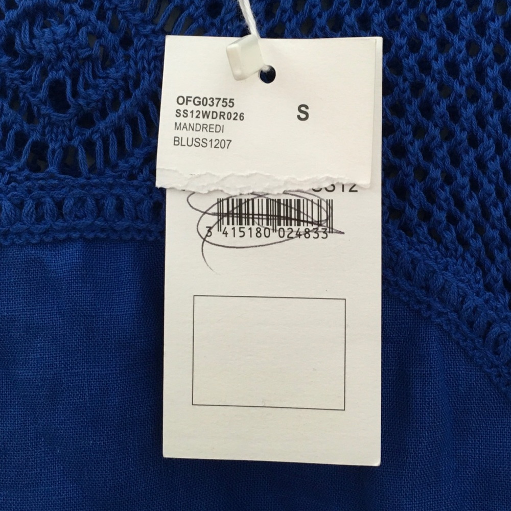 Comptoir Des Cotonniers Linen Crochet Shift Dress Small - Picture 6 of 8